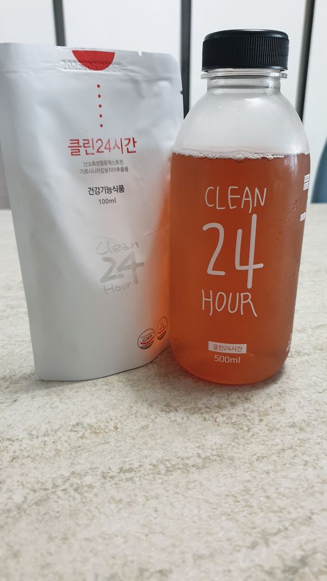 클린24시간 1BOX(5포) + 전용보틀(500ml) 리뷰 사진