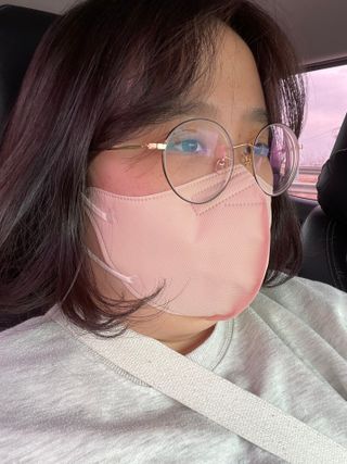 애니가드 셋업메베마스크 (대형 4컬러 + 중형 4컬러) — 5점을 준 리뷰어가 2022년 3월 올린 사용 사진