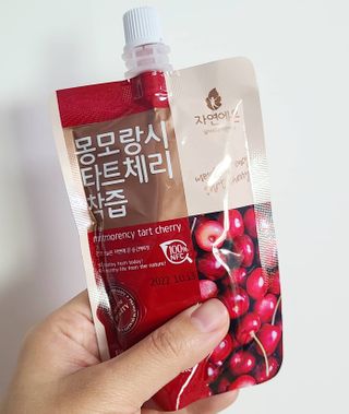 자연에온 가득담은 몽모랑시 타트체리 콜라겐 젤리스틱 — 5점을 준 리뷰어가 2021년 1월 올린 사용 사진