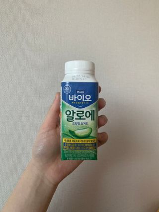 LIVE 매일바이오 알로에 드링킹 요거트 — 5점을 준 리뷰어가 2022년 4월 올린 사용 사진