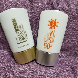 약손명가코스메틱 에오스보떼 퍼펙트 선 프로텍터 선크림 / 인_아웃 스킨 핏 비비크림 세트 구성 — 5점을 준 리뷰어가 2021년 7월 올린 사용 사진