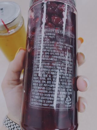 공간알파 시그니처 크랜베리청 + 엘더플라워코디얼 2종 세트 — 5점을 준 리뷰어가 2021년 12월 올린 사용 사진