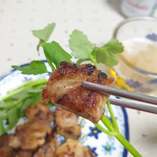 [중소기업유통센터 X 우수소상공인] 더자농 국내산 삼겹살 패키지 삼겹살 600g+목살300g+미나리500g — 5점을 준 리뷰어가 2021년 1월 올린 사용 사진