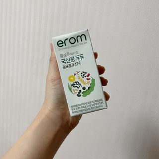 이롬 erom 황성주박사의 국산콩 두유 검은콩과 17곡 — 5점을 준 리뷰어가 2020년 12월 올린 사용 사진