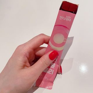 [인디닥터] 면역 생생 핑크 이뮨 젤리 — 4점을 준 리뷰어가 2022년 6월 올린 사용 사진