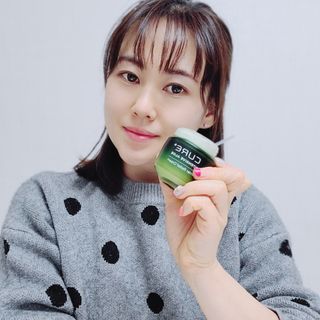 김정문알로에 큐어 큐어 인텐시브 알로에 배리어 릴리프 크림 — 4점을 준 리뷰어가 2021년 2월 올린 사용 사진