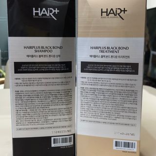 헤어플러스 블랙 컬러본드 샴푸 트리트먼트 300ml — 5점을 준 리뷰어가 2021년 4월 올린 사용 사진