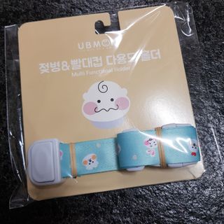 유비맘 젖병 빨대컵 다용도 홀더 1+1 _ 컬러 랜덤 발송 — 5점을 준 리뷰어가 2021년 1월 올린 사용 사진