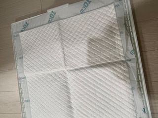 아베크 펫 와이드 프리미엄 중형 애견 강아지 배변 패드 54매 1팩 45g — 5점을 준 리뷰어가 2021년 7월 올린 사용 사진