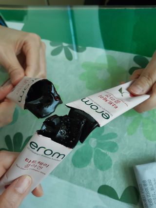 이롬 erom 타트체리 콜라겐 — 3점을 준 리뷰어가 2021년 4월 올린 사용 사진