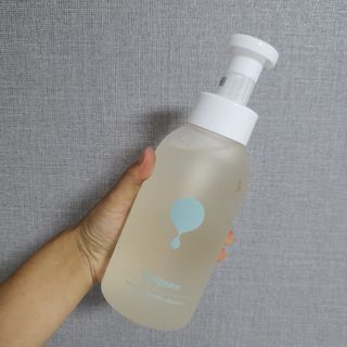 아미퓨어 [라이브] 피부장벽 강화를 위한 머랭 버블 클렌저 천연계면활성제로 온가족 사용가능 — 5점을 준 리뷰어가 2021년 7월 올린 사용 사진