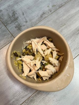 도그퓨어 푸드닭 강아지 닭고기 통살 애견간식 오리지널/차전자피/초록입홍합 — 5점을 준 리뷰어가 2021년 11월 올린 사용 사진