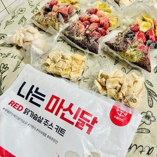수플먼트 나는 마신닭!! 닭가슴살 주스키트, 먹기 힘들었던 닭가슴살 이제는 마시자 — 5점을 준 리뷰어가 2023년 7월 올린 사용 사진