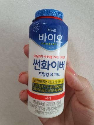LIVE 매일바이오 썬화이버 드링킹 요거트 — 5점을 준 리뷰어가 2022년 8월 올린 사용 사진
