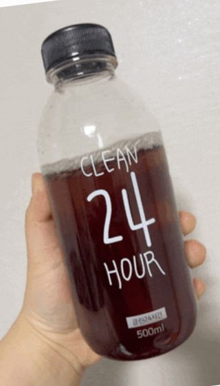 클린24시간 1BOX(5포) + 전용보틀(500ml) — 4.5점을 준 리뷰어가 2022년 7월 올린 사용 사진