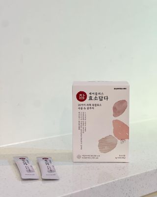 FREE [경남제약헬스케어] 런칭기념 케어플러스 참효소답다 3g x 30포/곡물효소&콤부차 — 5점을 준 리뷰어가 2023년 10월 올린 사용 사진