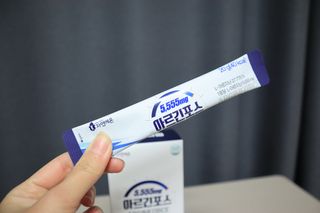 자연에온 아르긴포스 L-아르기닌 5555mg 스틱 15개입 1박스 — 5점을 준 리뷰어가 2022년 1월 올린 사용 사진
