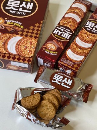 롯데제과 롯샌 카페크런치 — 5점을 준 리뷰어가 2021년 10월 올린 사용 사진