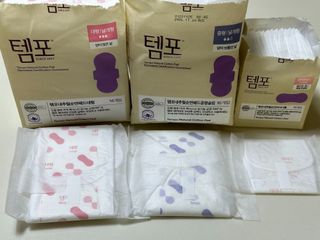 N[템포] 템포 패드 내추럴 순면 생리대 SET(중형 슬림 + 대형 + 라이너) — 5점을 준 리뷰어가 2024년 2월 올린 사용 사진