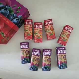 [롯데칠성] 야채듬뿍 더'진한 [롯데칠성] 야채는 이제 COLORFULL! 야채듬뿍  더 진한 레드 4개 +퍼플 4개 (총 8개) — 5점을 준 리뷰어가 2023년 6월 올린 사용 사진