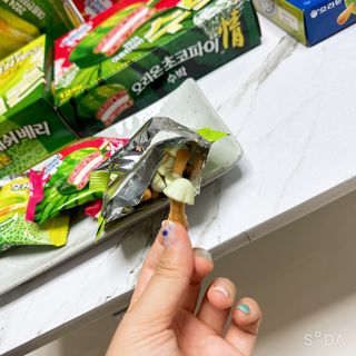2024 오리온 여름한정판 초코파이 수박 / 후레쉬베리 멜론 / 멜론송이 — 4점을 준 리뷰어가 2024년 8월 올린 사용 사진