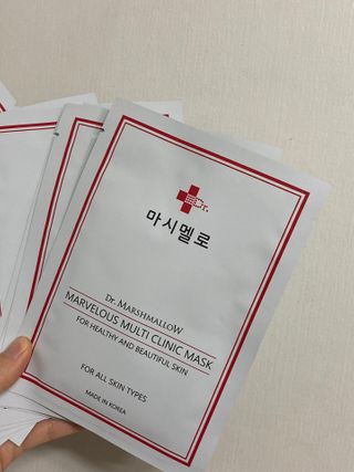 닥터마시멜로 마블러스 멀티 클리닉 마스크 — 5점을 준 리뷰어가 2021년 2월 올린 사용 사진