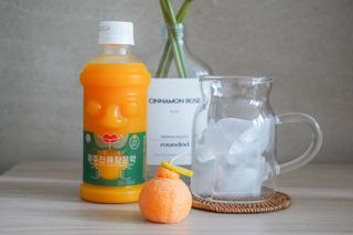 탐라원 제주의 맛, 몬딱주스 4종세트 - 한라봉몬딱주스, 천혜향몬딱주스, 청귤에이드, 당근몬딱주스 — 4.5점을 준 리뷰어가 2021년 8월 올린 사용 사진