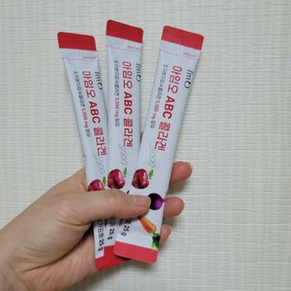 아임오 ABC 콜라겐 젤리 14포 — 4점을 준 리뷰어가 2021년 8월 올린 사용 사진