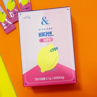 비타앤C 레몬맛, 망고맛 — 5점을 준 리뷰어가 2021년 4월 올린 사용 사진