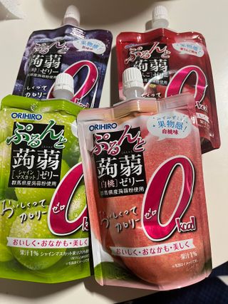 ORIHIRO 오리히로 곤약젤리 제로칼로리 130g 4종 4팩(맛별로 1팩씩) — 5점을 준 리뷰어가 2023년 1월 올린 사용 사진