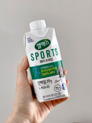셀렉스스포츠 셀렉스 스포츠 드링크 초콜릿 _ 330ml x 12팩 — 5점을 준 리뷰어가 2021년 12월 올린 사용 사진