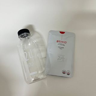 클린24시간 1BOX(5포) + 전용보틀(500ml) — 5점을 준 리뷰어가 2022년 12월 올린 사용 사진