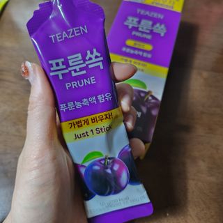 [티젠] 푸룬쏙+풋사과쏙+유기농 레몬쏙 100 — 5점을 준 리뷰어가 2025년 2월 올린 사용 사진