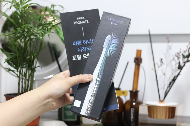 트로마츠 심플 미세전류 칫솔 리뷰 사진