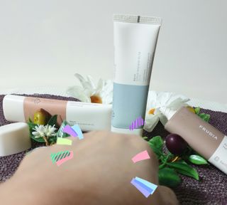 [후르디아] 끈적임 없는 착한성분 비건  핸드크림 3종 — 5점을 준 리뷰어가 2021년 1월 올린 사용 사진