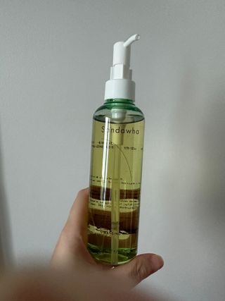 스킨큐어 산다화 순한 클렌징 동백 오일 200ml — 5점을 준 리뷰어가 2023년 8월 올린 사용 사진