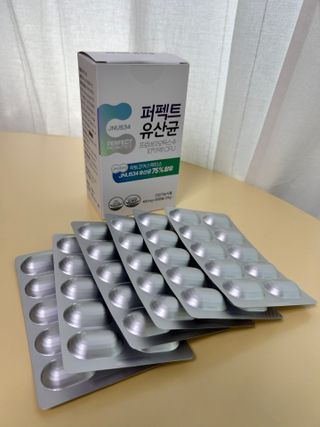 제이앤유534 구매평 스스[JNU534] 퍼펙트 유산균 — 5점을 준 리뷰어가 2024년 9월 올린 사용 사진