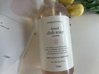 심플리오리빙 어니스트 주방세제 본품 500ml + 리필 900ml (코코넛향) — 5점을 준 리뷰어가 2022년 6월 올린 사용 사진