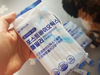 서울약사신협_포스트바이오틱스패밀리_5g x 100포 — 4점을 준 리뷰어가 2021년 3월 올린 사용 사진