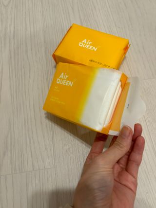 에어퀸 뉴브레스 유기농 생리대 4종 (팬티라이너 20P + 중형 10P + 대형 10P + 오버나이트 8P)_체험단 2차 — 5점을 준 리뷰어가 2024년 11월 올린 사용 사진