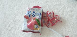 청포도캔디 복숭아캔디 — 5점을 준 리뷰어가 2022년 11월 올린 사용 사진