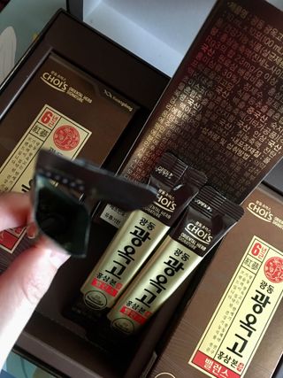 [광동제약] 광옥고 홍삼 본 밸런스 1박스 30포 — 5점을 준 리뷰어가 2021년 9월 올린 사용 사진