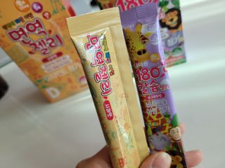 다나음 180도 칼슘젤리+아연면역젤리 — 5점을 준 리뷰어가 2021년 12월 올린 사용 사진
