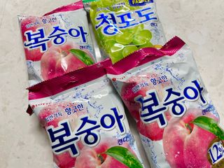청포도캔디 복숭아캔디 — 5점을 준 리뷰어가 2022년 11월 올린 사용 사진