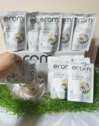 이롬 황성주 박사의 국산콩 두유 검은콩과 17곡 프리미엄 — 5점을 준 리뷰어가 2021년 5월 올린 사용 사진