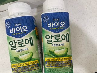 LIVE 매일바이오 알로에 드링킹 요거트 — 5점을 준 리뷰어가 2022년 4월 올린 사용 사진