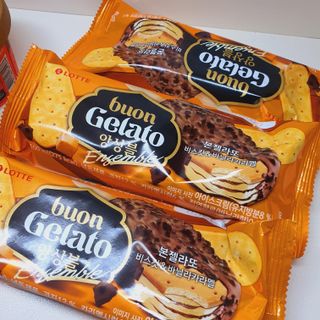 롯데제과 본젤라또 비스킷&바닐라카라멜바, 본젤라또 베리쇼콜라컵 — 4점을 준 리뷰어가 2021년 11월 올린 사용 사진