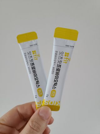 잇츠핏 프로바이오틱스 키즈 유산균 — 5점을 준 리뷰어가 2021년 3월 올린 사용 사진