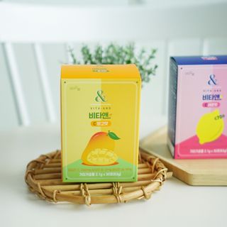 비타앤C 레몬맛, 망고맛 — 5점을 준 리뷰어가 2021년 4월 올린 사용 사진