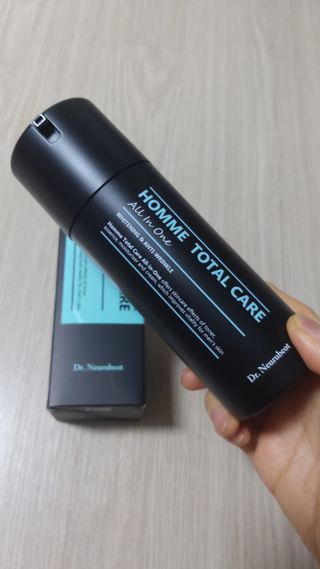 Dr.느루벗 느루벗 옴므 토탈 케어 올인원 118ml 남자 남성 스킨 로션 에센스 크림 화장품 — 5점을 준 리뷰어가 2021년 4월 올린 사용 사진